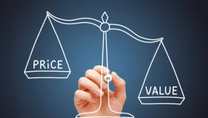 Difference between list price and sales price in a business sale